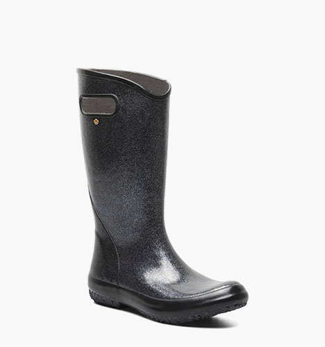 Rainboots Glitter Women's Rain Boots in Black for $67.99