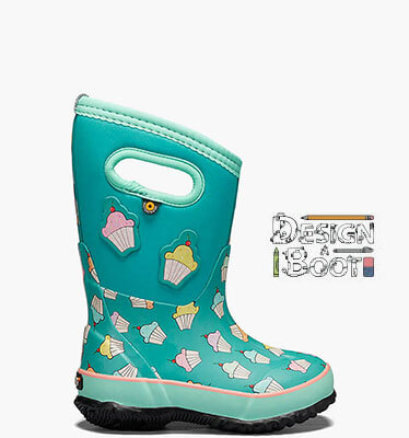 Classic Cupcakes Kid's Winter Boots in Teal Multi for $74.90