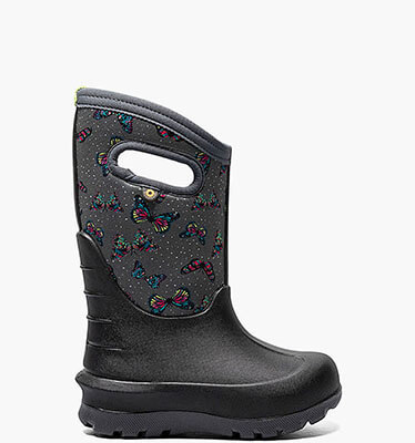 Neo-Classic Butterflies Kids' Winter Boots in Dark Gray Multi for $81.90