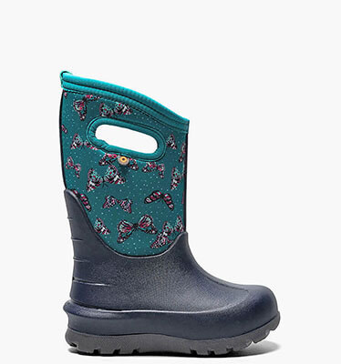 Neo-Classic Butterflies Kids' Winter Boots in Teal Multi for $81.90