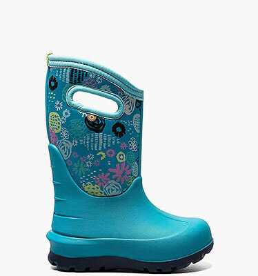Neo-Classic Garden Party Kids' Winter Boots in Teal Multi for $81.90