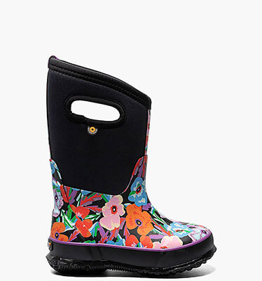 Classic Pansies Kids' Winter Boots in Black Multi for $74.90