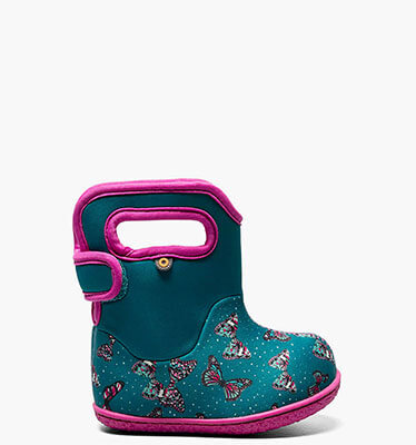 Baby Bogs Butterfly Baby Rain Boots in Dark Gray Multi for $47.90