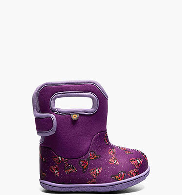 Baby Bogs Butterfly Baby Rain Boots in Violet Multi for $32.49