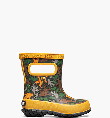 Skipper Bigfoot Kids' Rain Boots in Army Green Multi for $35.90