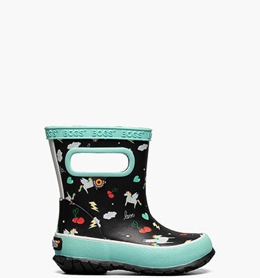 Skipper Pegasus Kids' Rain Boots in Black Multi for $35.90