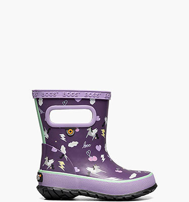 Skipper Pegasus Kids' Rain Boots in Purple Multi for $31.49