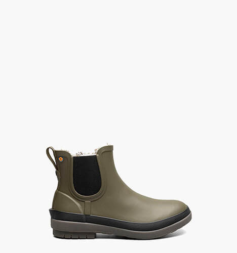 Amanda Chelsea II Women's Slip On Rain Boots in olive multi for $115.00