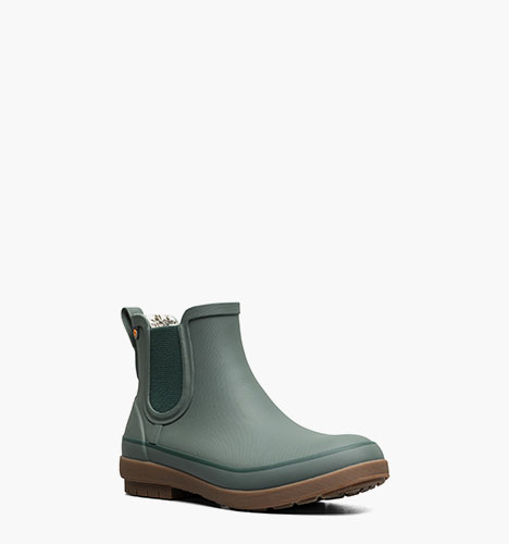 Amanda Chelsea II Women's Slip On Rain Boots in Spruce for $120.00