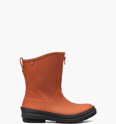 Amanda II Zip Women's Rain Boots in Burnt Orange for $93.75