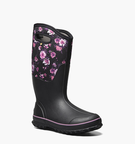 Classic Tall Painterly Women's Farm Boots in Black Multi for $92.99