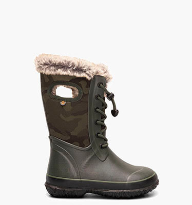 Arcata Tonal Camo Kids' Winter Boots in Dark Green for $101.25