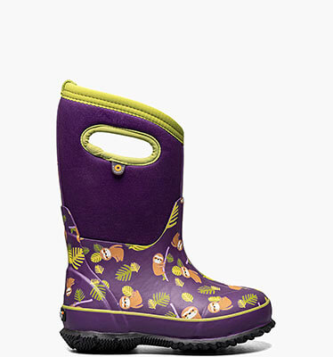 Classic Sloths Kids' Insulated Rain Boots in Purple Multi for $74.90