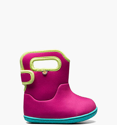 Baby Bogs Solid Baby Rain Boots in Magenta Multi for $65.00