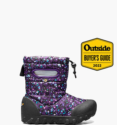 B-Moc Snow Little Textures Kids' Winter Boots in Purple Multi for $71.90