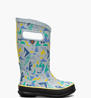 Rainboots Sparse Geo Kids' Rain Boots in Blue Multi for $41.25