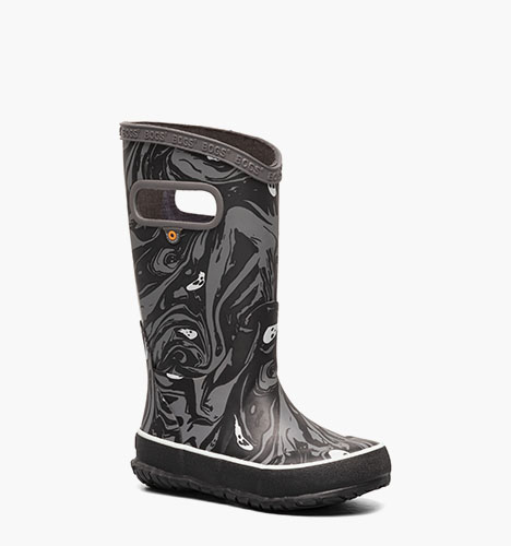 Rainboots Spooky Kids' Rain Boots in Gray Multi for $32.99