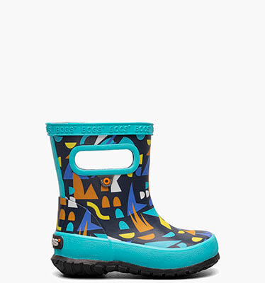 Skipper Sparse Geo Kids' Rain Boots in navy multi for $50.00