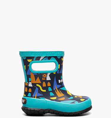 Skipper Sparse Geo Kids' Rain Boots in navy multi for $37.50