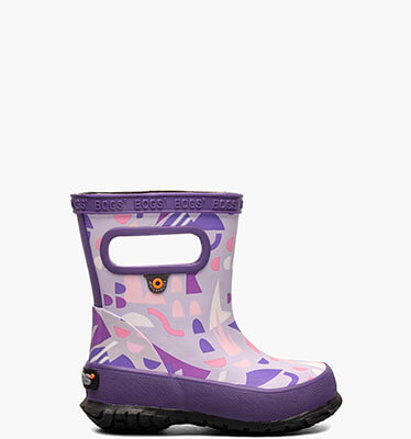 Skipper Sparse Geo Kids' Rain Boots in Lavr Multi for $37.50