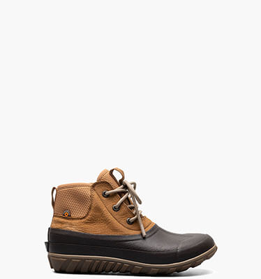Casual Lace Leather Women's Casual Boots in Cognac Multi for $84.90