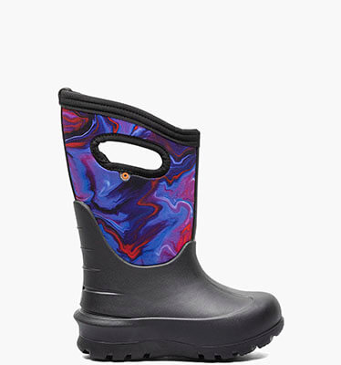 Neo-Classic Oil Twist Kids Winter Boots in Black Multi for $91.99