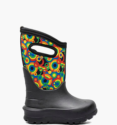 Neo-Classic Circle Geo Kids Winter Boots in Black Multi for $115.00