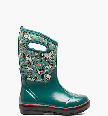 Classic II Unicorn Kids Insulated Rainboots in Teal Multi for $105.00