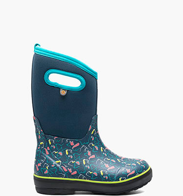 Classic II Pets Kids Insulated Rainboots in Ink Blue Multi for $105.00