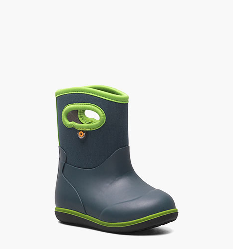 Baby Classic Solid Toddler Rain Boots in Navy/Green for $56.99