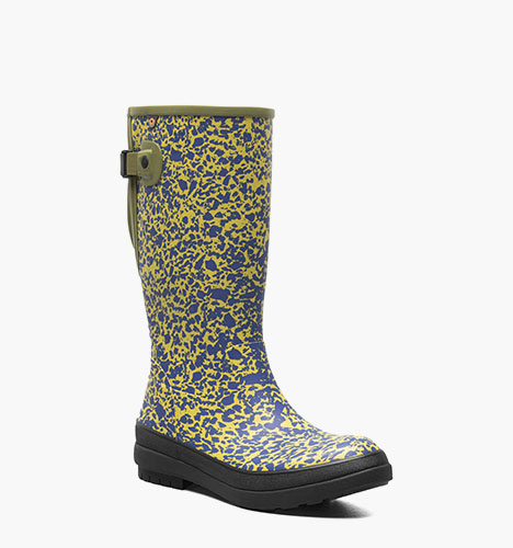 Amanda II Tall Spotty Women's Rain Boots in olive multi for $71.99