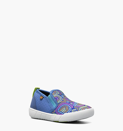 Kicker II Slip On Cloud Geo Kid's Outdoor Shoes in Royal Multi for $44.99