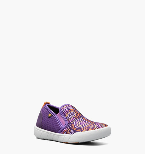 Kicker II Slip On Cloud Geo Kid's Outdoor Shoes in Purple Multi for $44.99