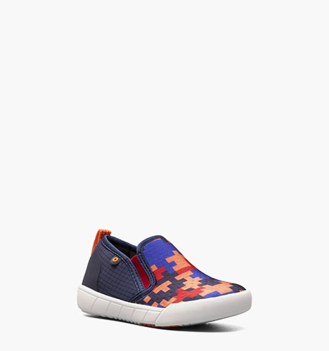 Kicker II Slip On Medium Camo Kid's Outdoor Shoes in navy multi for $44.99