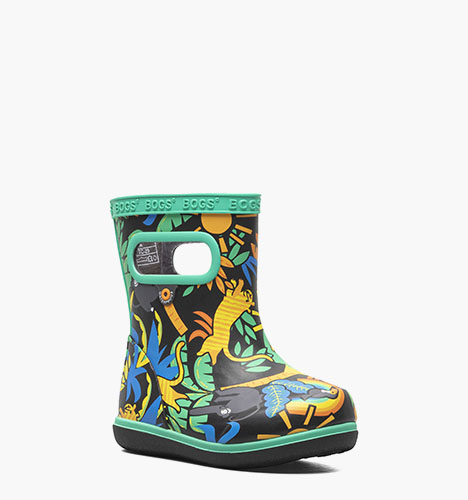 Skipper II Jungle Kid's Rainboots in Black Multi for $41.99