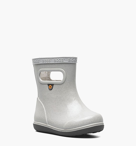 Skipper II Glitter Kid's Rainboots in Silver for $41.99