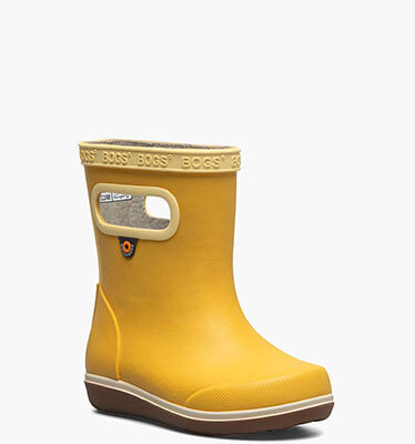 Skipper II Solid Kid's Rainboots in Mustard Multi for $60.00