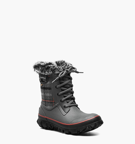 Arcata Cozy Plaid Women's Winter Boots in Dark Gray Multi for $113.99