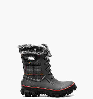 Arcata Cozy Plaid Women's Winter Boots in Dark Gray Multi for $142.99