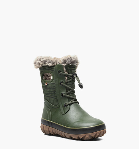 Arcata II Cracks Kid's Winter Boots in Dark Green for $108.99