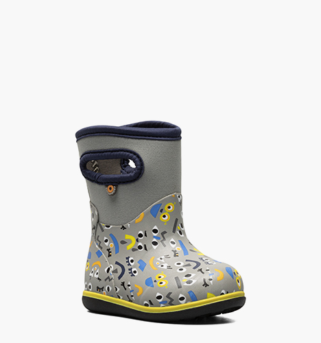 Baby Classic Funny Faces Toddler Rainboots in Gray Multi for $54.90
