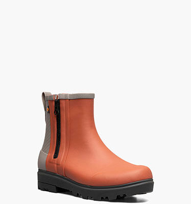 Holly Rain Zip Women's Rainboots in Brick for $125.00
