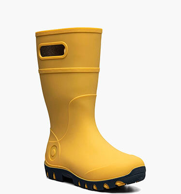 Essential Rain Tall Kids Rainboots in Mustard Multi for $70.00