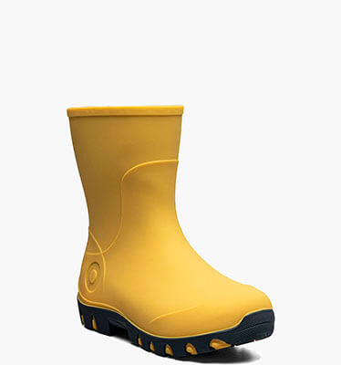 Essential Rain Mid Kids Rainboots in Mustard Multi for $70.00