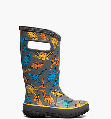 Rainboot Super Dino Kids Rainboots in Gray Multi for $44.99