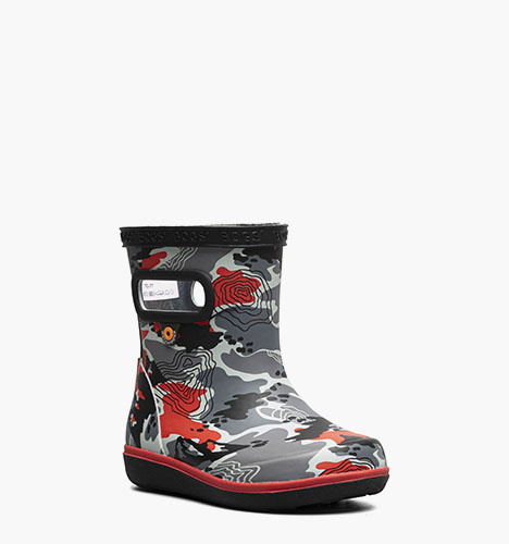Skipper II Topo Camo Kids Rainboots in Black Multi for $41.90