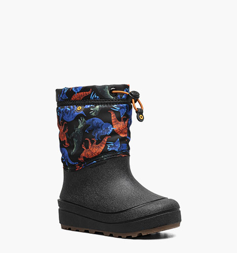 Snow Shell Boot Real Dino Kids' Winter Boots in Black Multi for $80.00