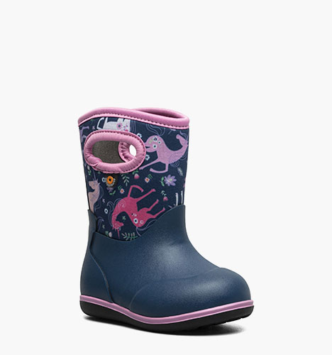 Baby Classic Unicorn Meadow Waterproof Baby Boots in Indigo Multi for $56.99
