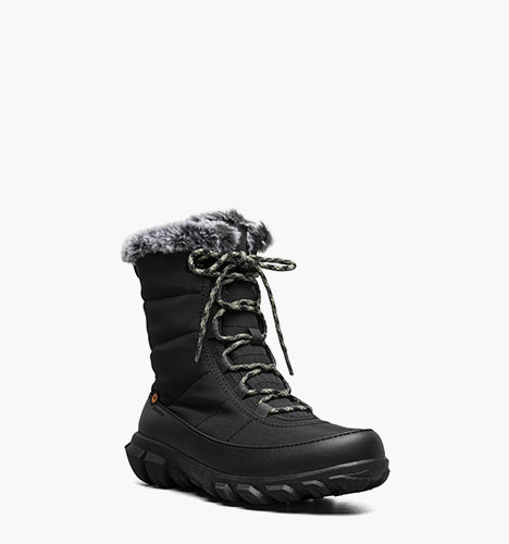 Cedar Quilt Lace Women's Waterproof Boots in Black for $155.00