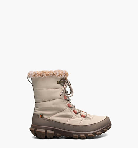 Cedar Quilt Lace Women's Waterproof Boots in Oatmeal for $155.00